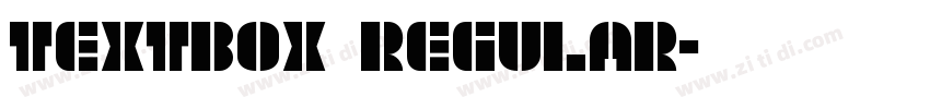 TextBox Regular字体转换